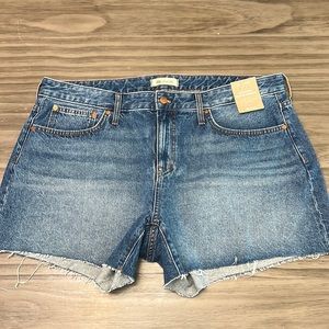 NWT MADEWELL RELAXED DENIM SHORTS 16W